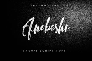 Anobeshi: A Casual Script Font with Artistic Curves for Brand Design
