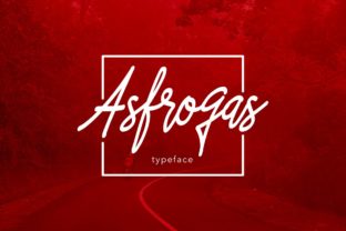 Asfrogas: A Bold Script Font for Handmade Products That Sell