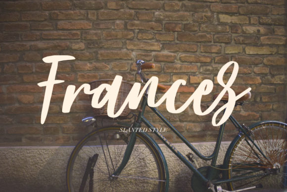 Frances: A Curvy Handwritten Script Font for Playful Brands
