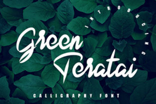 Green Teratai: A Handwritten Font for Modern Web Design