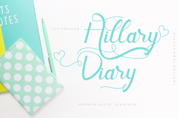 Hillary Diary Font for Business