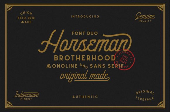 Horseman: A Vintage Script Font That Gives Your Brand Character