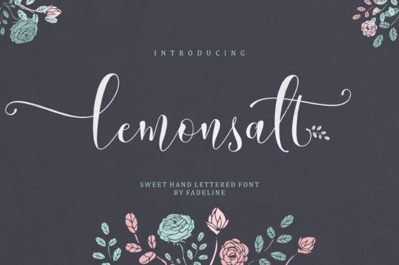 Lemonsalt: A Romantic Handwritten Font for Editorial Design