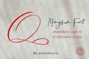 Monogram Q Monofont Caps Q Brings Natural Style to Web Headers