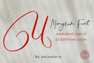 Monogram U Monofont Caps U: A Handwritten Display Font for Editorial Design
