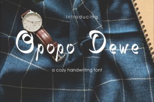 Opopo Dewe: A Handwritten Font for Small Business Owners