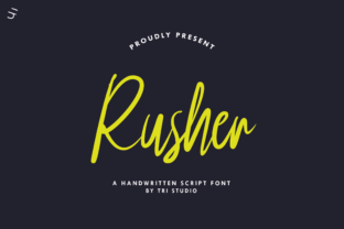 Rusher: A Script Typeface with Raw Editorial Appeal