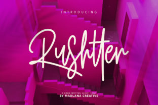 Rushtter: The Handcrafted Script Font Your Shop Needs