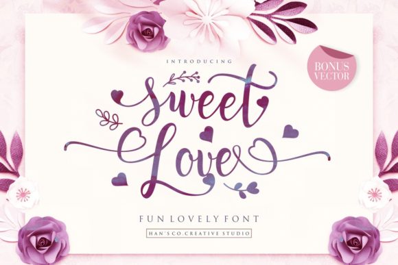Sweet Love Font: A Handwritten Script for Romantic Branding
