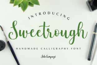 Sweetrough: A Bold Script Font for Handmade Creators