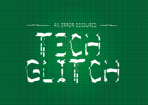 Tech Glitch: A Handwritten Font with Digital Edge
