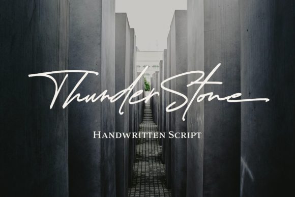 Thunder Stone: A Font Duo for Handmade Product Magic