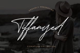 Tiffanyed: A Script Typeface for Editorial Design & Branding