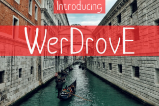 Werdrove: A Handwritten Font with Editorial Charm